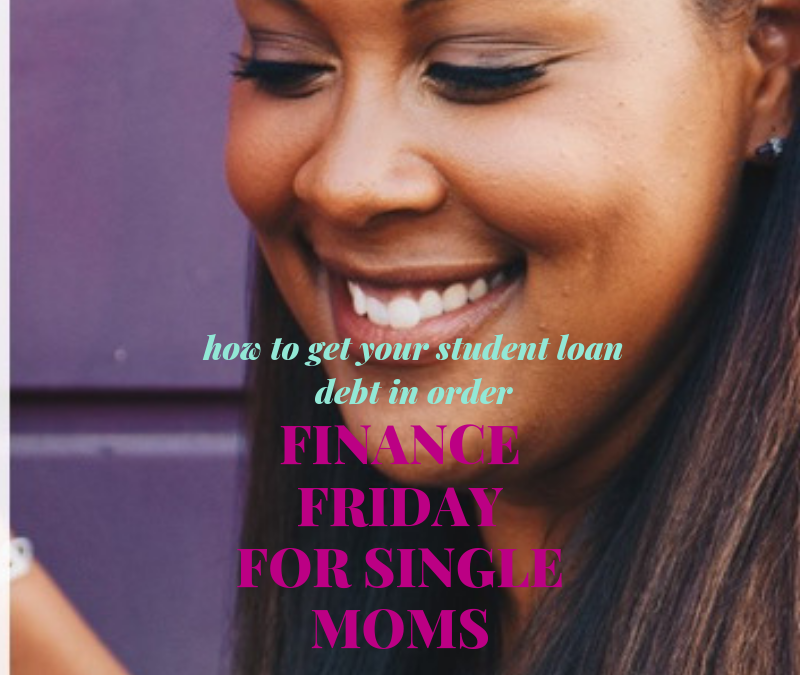 Single moms need help in every area when it comes to finances. Learn how to check on what's available for you concerning your student loans.